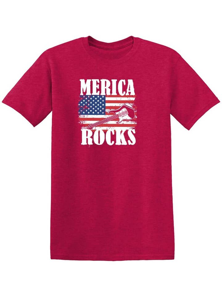 Feelin Good Tees - Wholesale Screen Printed T-Shirt - Unisex - Merica Rocks.8