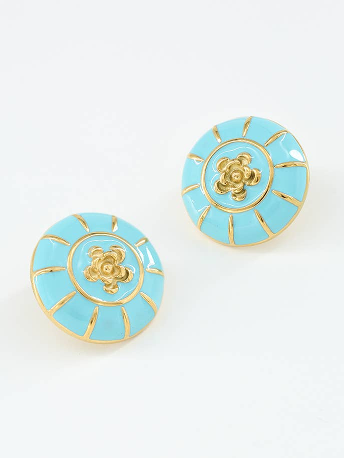 124YC55 stainless steel earrings for wholesale by BYREN | ÉLINE L'ATELIER