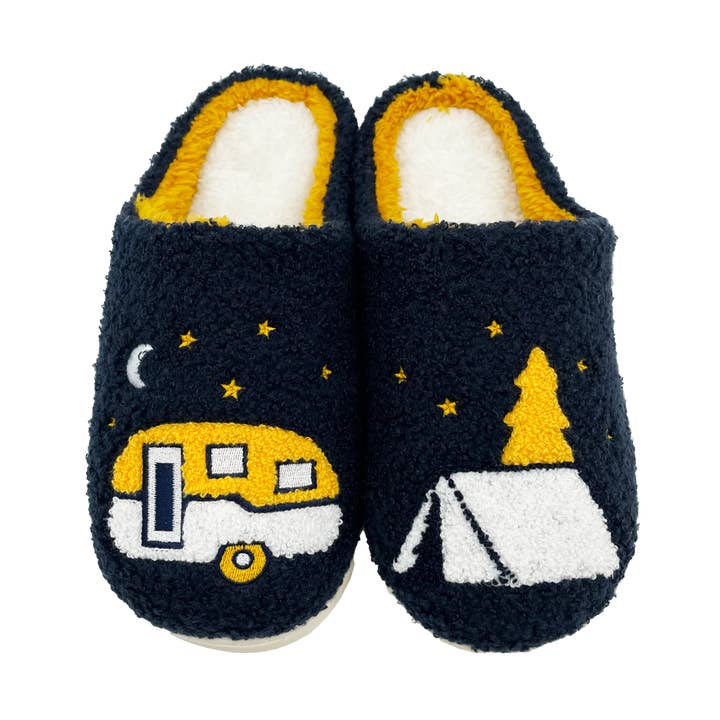 Campfire Cozy SLIPPERS for wholesale by Northern Icons Creations INC
