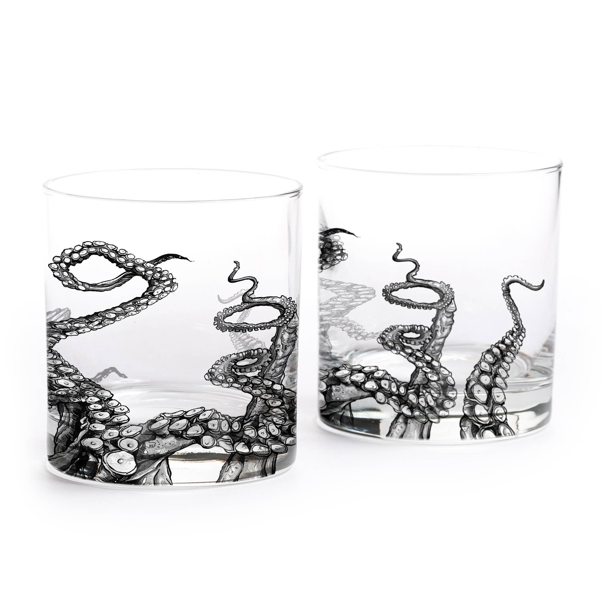 Black Lantern Whiskey Glass Set - Nature Guitar Rock