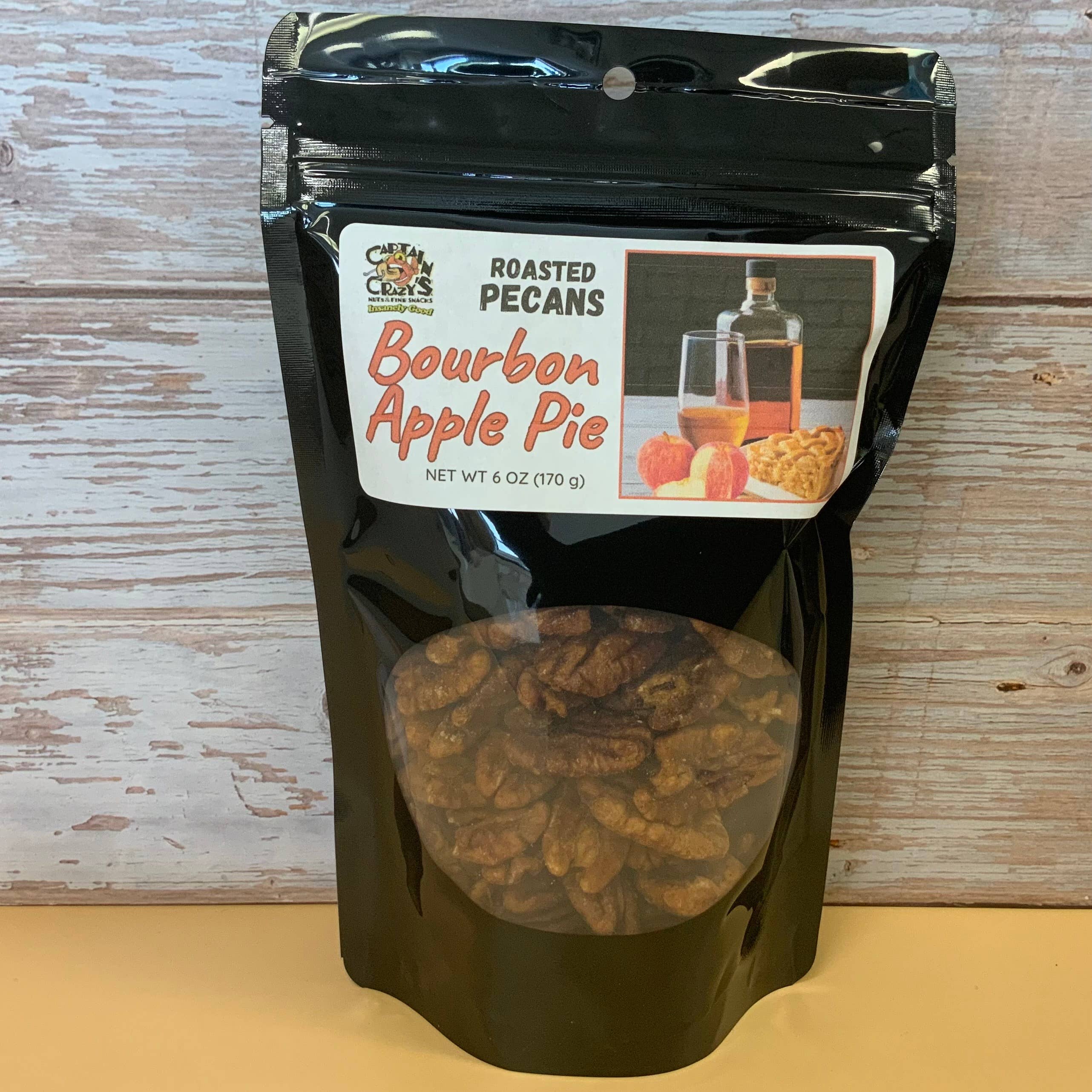 Captain Crazy’s Nuts and Fine Snacks - Wholesale Nuts - JIM BEAM BOURBON Apple Pie Pecans | Alcohol Infused Nuts1