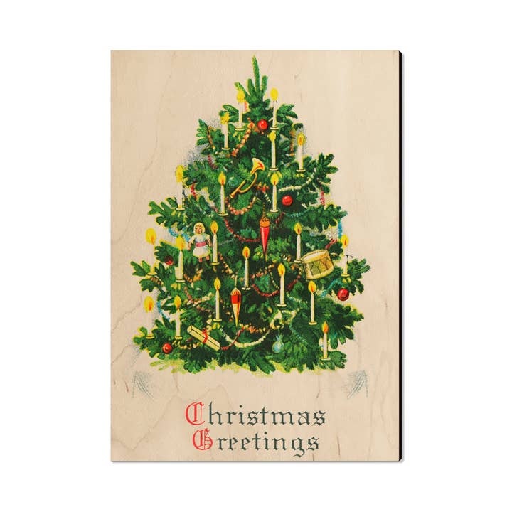 Old Christmas Tree - Wood Postcards & Magnets for wholesale by DaydreamHQ
