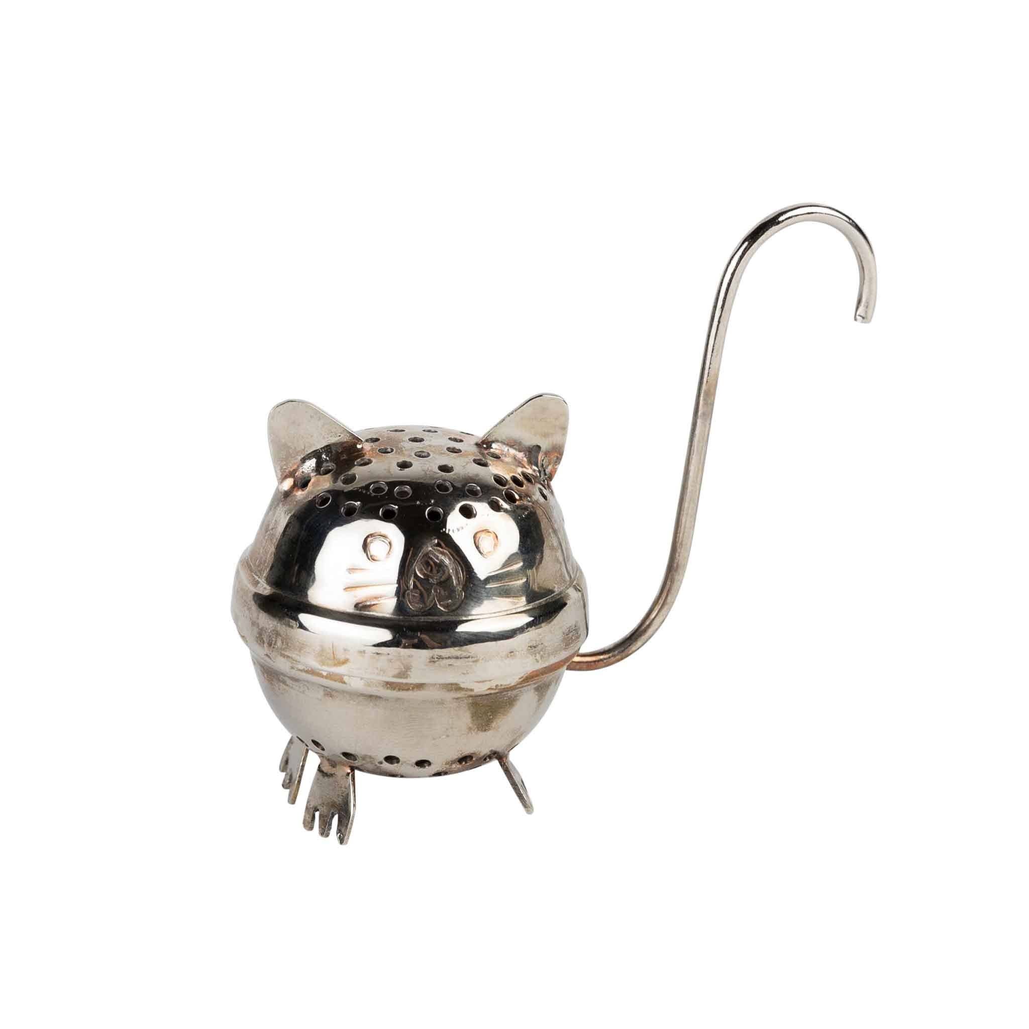 Ten Thousand Villages - Wholesale Tea Strainer/Infuser - Billee Standing Cat Tea Ball Infuser