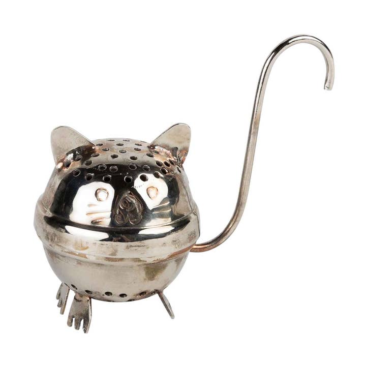 Billee Standing Cat Tea Ball Infuser for wholesale by Ten Thousand Villages