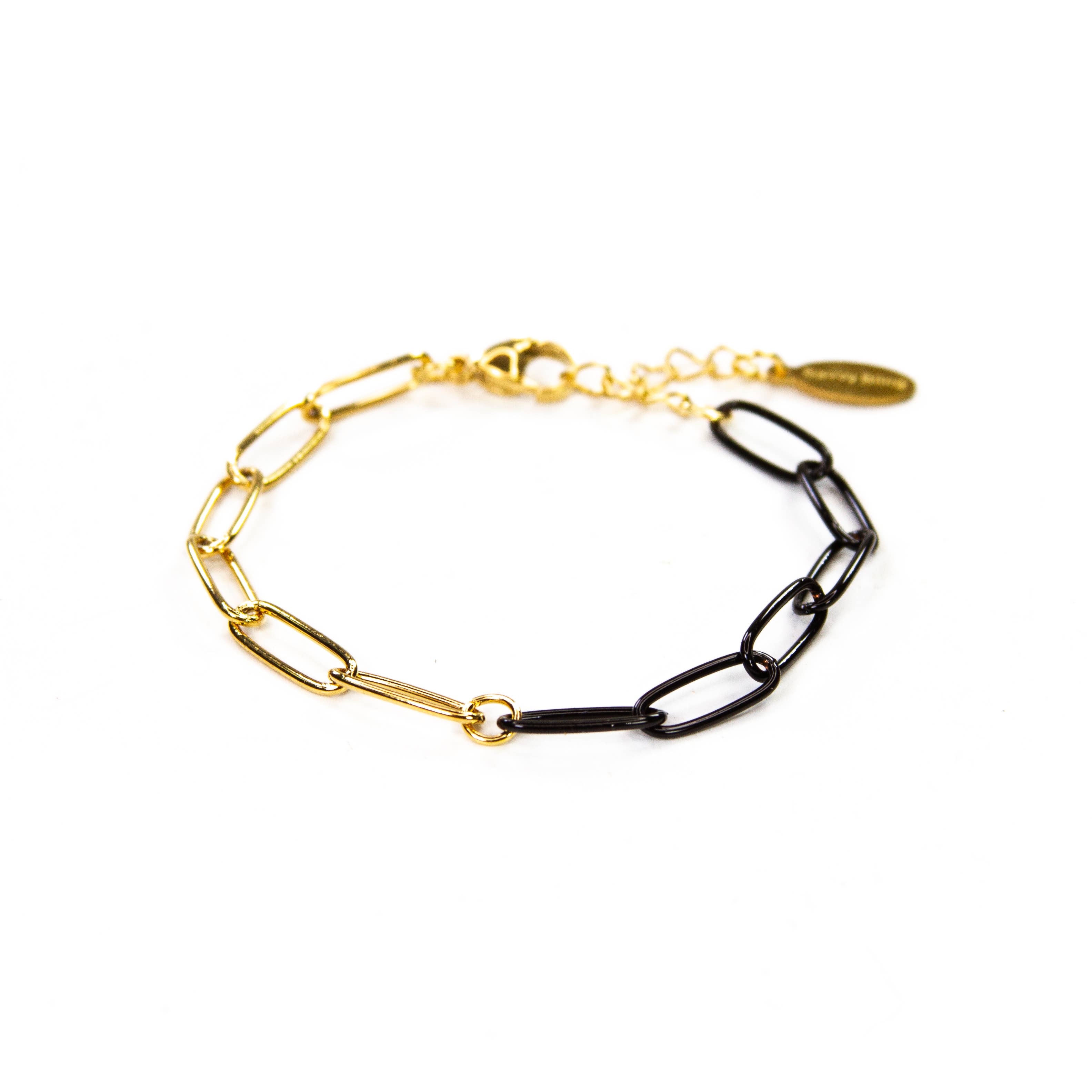 Savvy Bling - Wholesale Link & Chain Bracelet - Enamel 16+ Colors paperclip & Gold chain link bracelet12
