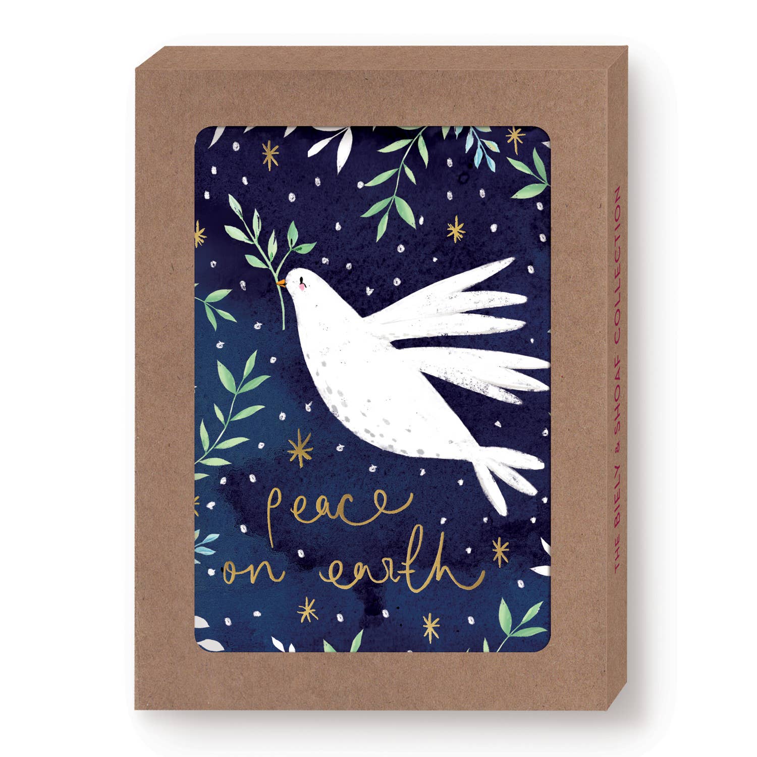 Biely & Shoaf - Wholesale Christmas Card - Dove Peace On Earth Boxed Holiday Cards - Set of 100