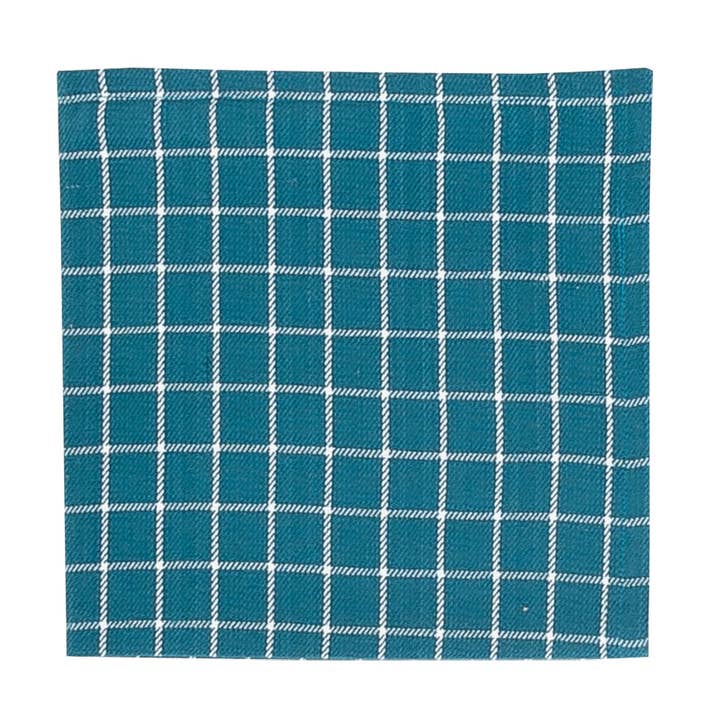 Serviette Windowpane Peacock SALE pour la vente par C&F Home