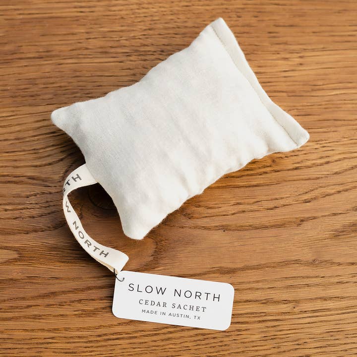 Slow North - Wholesale Sachet - Cedar Sachet Pouch - Cotton Natural