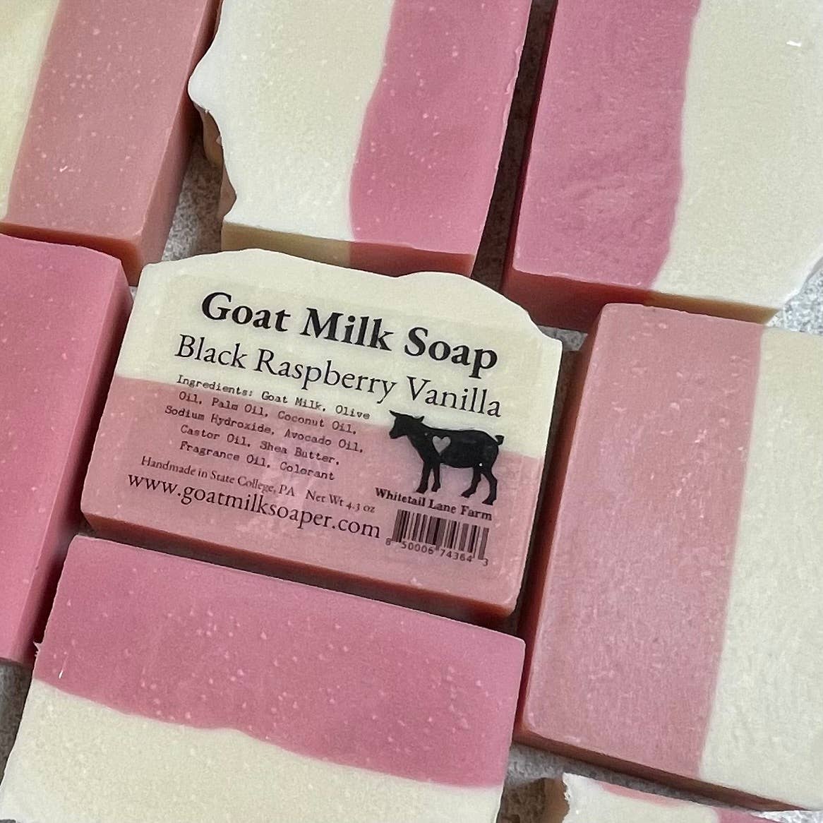 Whitetail Lane Farm Goat Milk Soap - Wholesale Bar Soap - Black Raspberry Vanilla Goats Milk Soap5