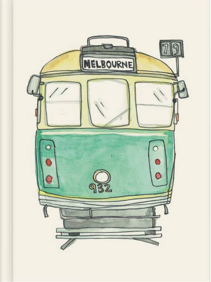 Melbourne Tram von Nuovo Group x Natalie Hunt für den Großhandel von Windy Hollow Books