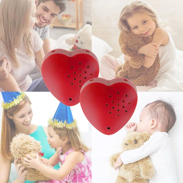 Inventiv - Wholesale Stuffed/Plush Toy - Kids & Baby - Inventiv 30 Second Heart Recorder Module, Voice Recorder