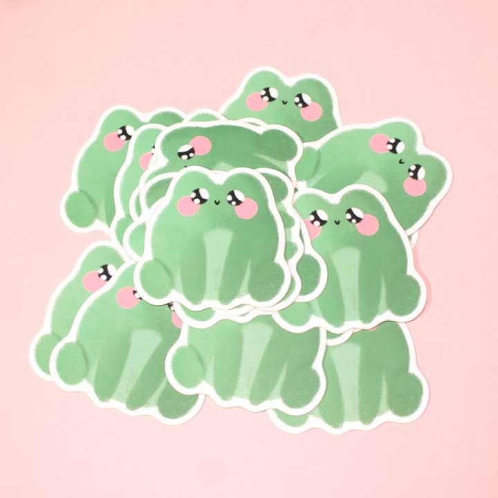 Whimsydew Art - Wholesale Sticker - Felicity Frog Sticker2