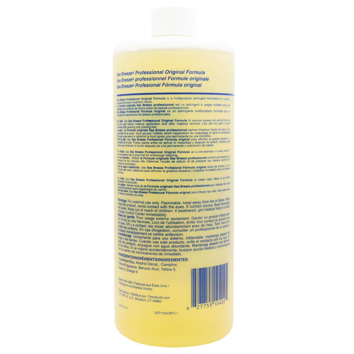 KT Supply - Wholesale Facial Toner - Sea Breeze Professional Original Formula Astringent 32 Oz.