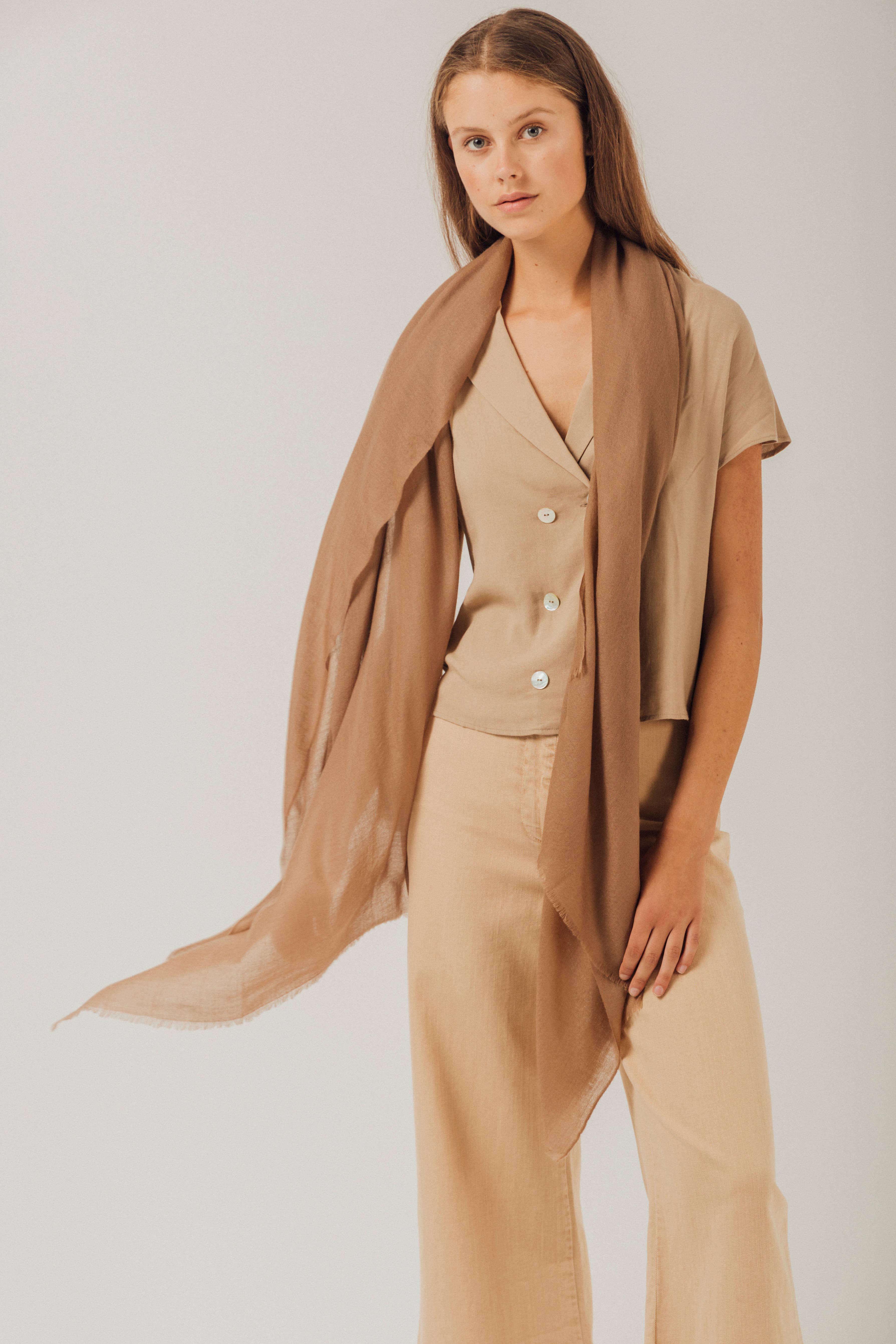 Bel Cashmere S.C. - Vente Écharpe – femme - Châle ultra fin en cachemire Florencia19