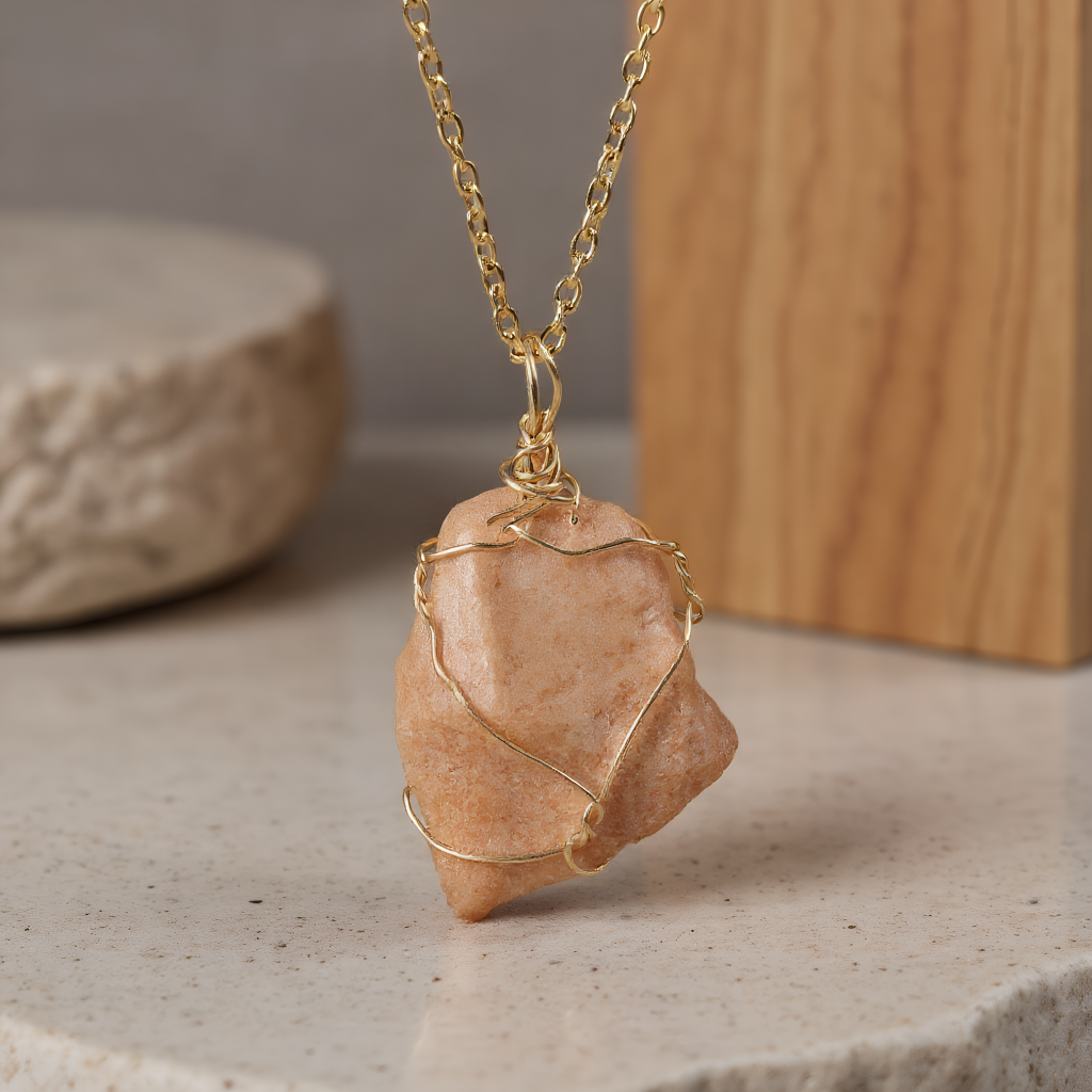 Katinki - Wholesale Pendant/Charm Necklace - Natural Crystal Irregular Pendant Necklace –Minimalist Stone3