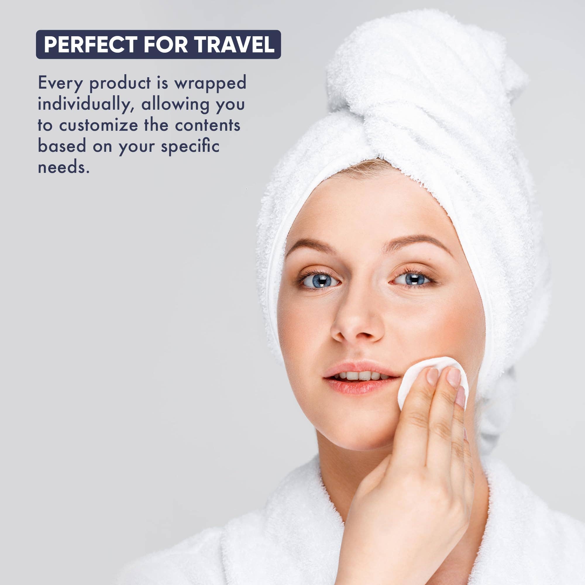 Diversified Hospitality Solutions – wholesale Toiletry bag – Unisex – Personal Care Travel Size Toiletries | 1-Shoppe All-in-Kit Hotel Amenities Bulk | Travel Shaving Set, Toothbrush & Paste, Mouthwash, Makeup Wipes, Swabs, Nail File & Sewing Kit | 75 Pcs4