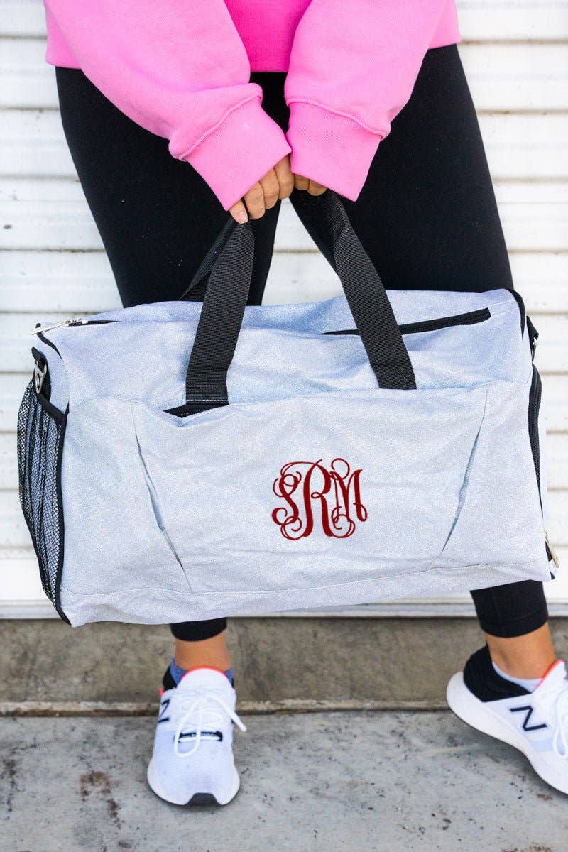 Wholesale Accessory Market - Vente Sac de voyage – femme - Sac de sport NGIL Silver Glitz & Glam avec compartiment à chaussures0