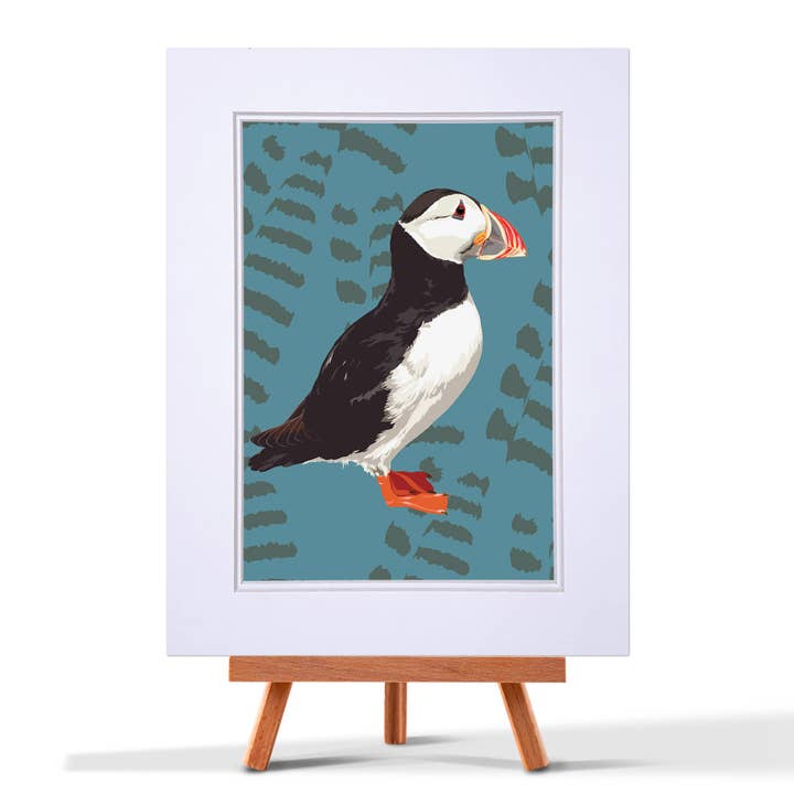 Puffin Print for wholesale by Leslie Gerry