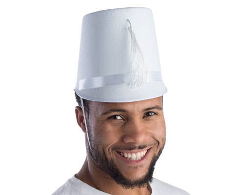 Dress Up America - Wholesale Costume - Men's - White Marching Band Hat0