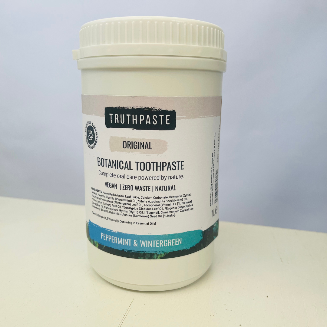 Truthpaste – Pasta dentífrica por atacado – Recarga de pasta de dente em lata de 1 litro com hortelã-pimenta e wintergreen1