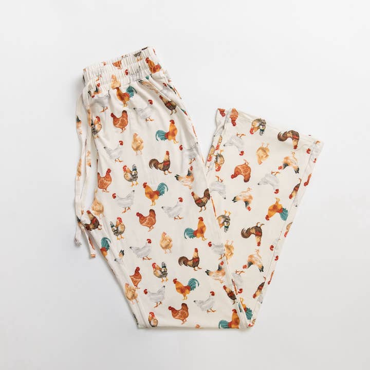 American Farm Company - Wholesale Sleepwear Bottom - Women's - Chicken Bamboo Pajama Lounge Pants (Adult)