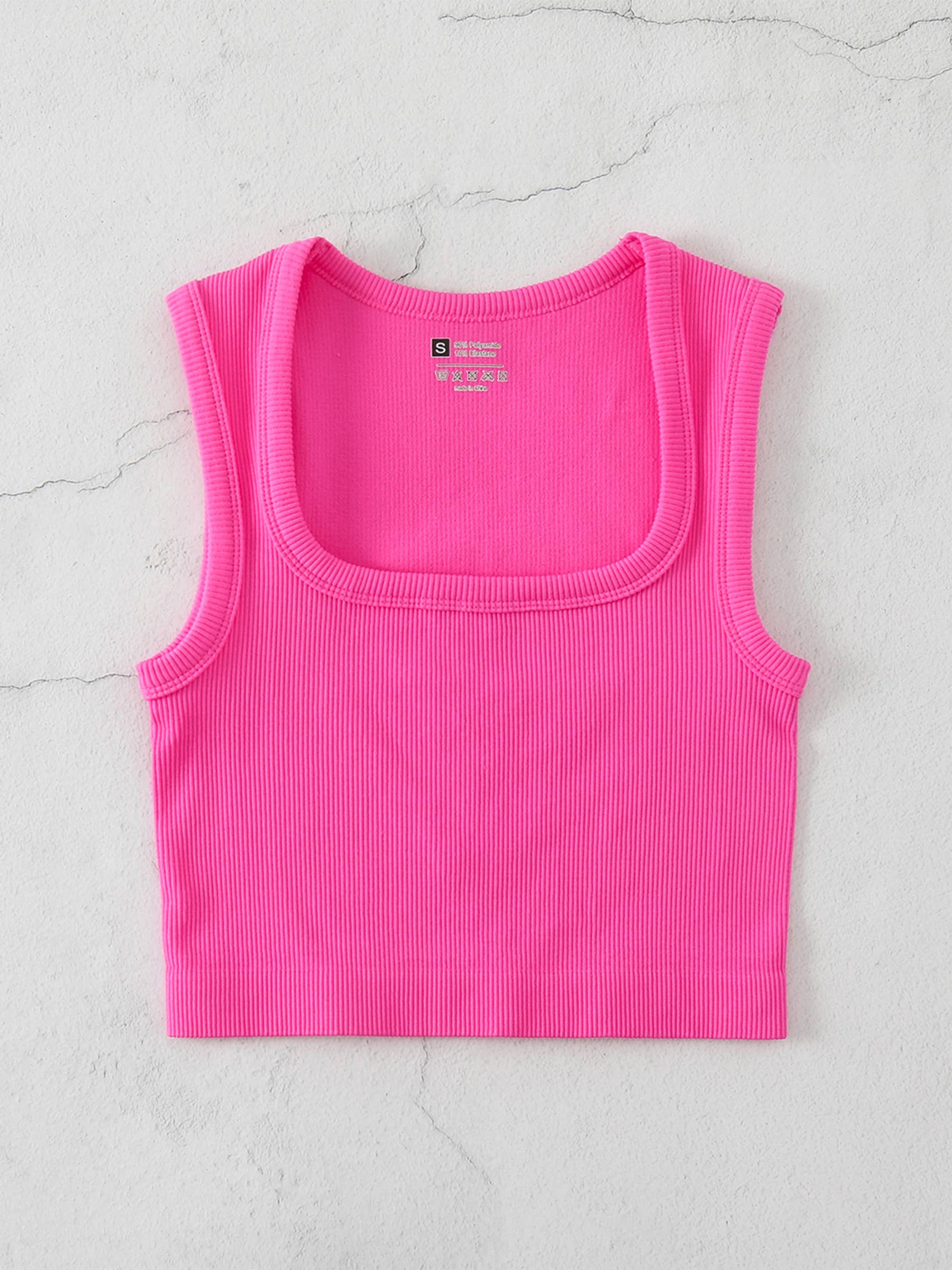 Wholesalesir - Wholesale Athletic Top - Women's - Square Neck Thread Yoga Sports Vest4