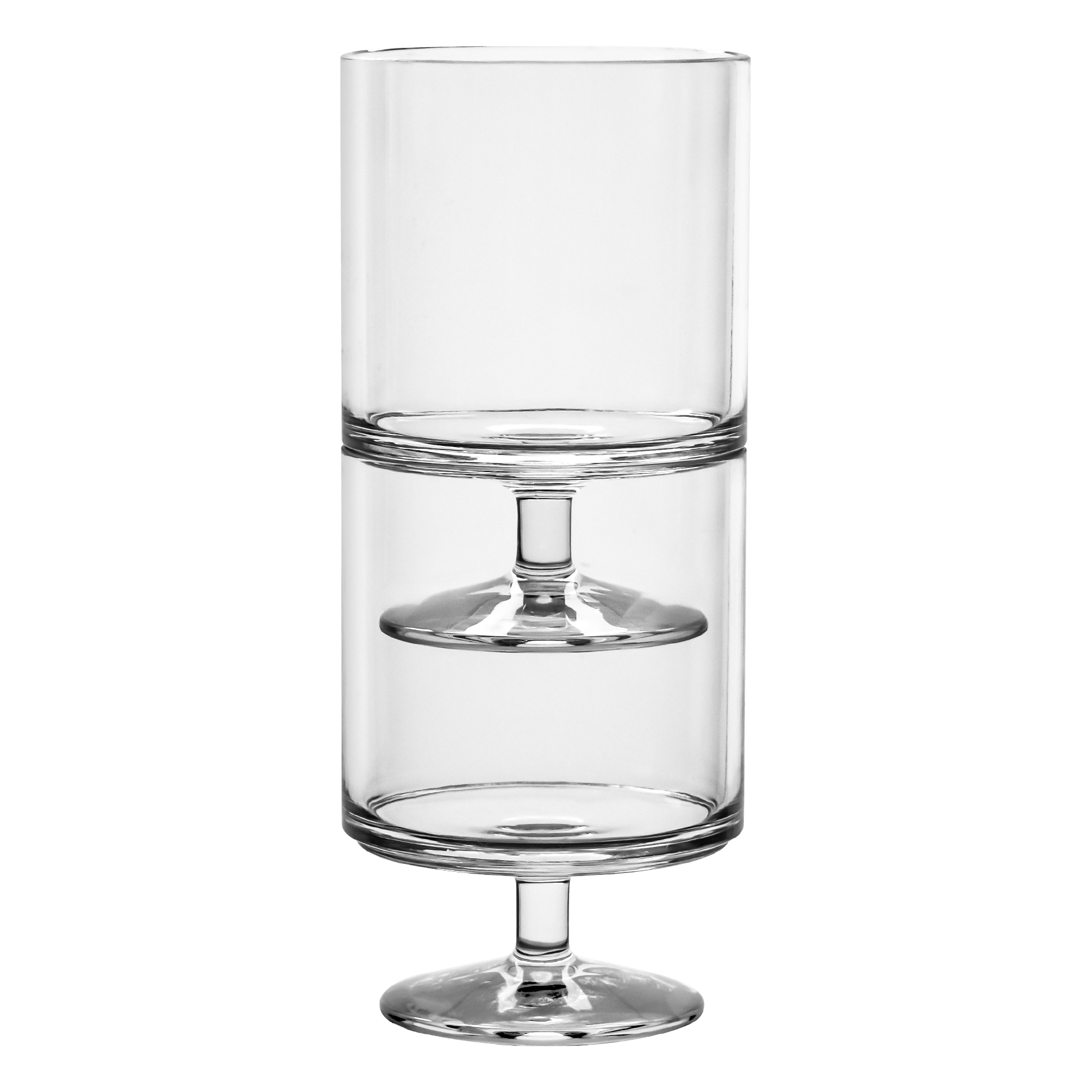 Abode Homewares by TarHong - Wholesale Wine Glass - Simple Stacking Wine Goblet, Clear, Shatterproof Plastic3