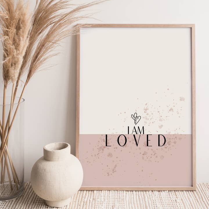I Am Loved Affirmations Print for wholesale by OLFFE