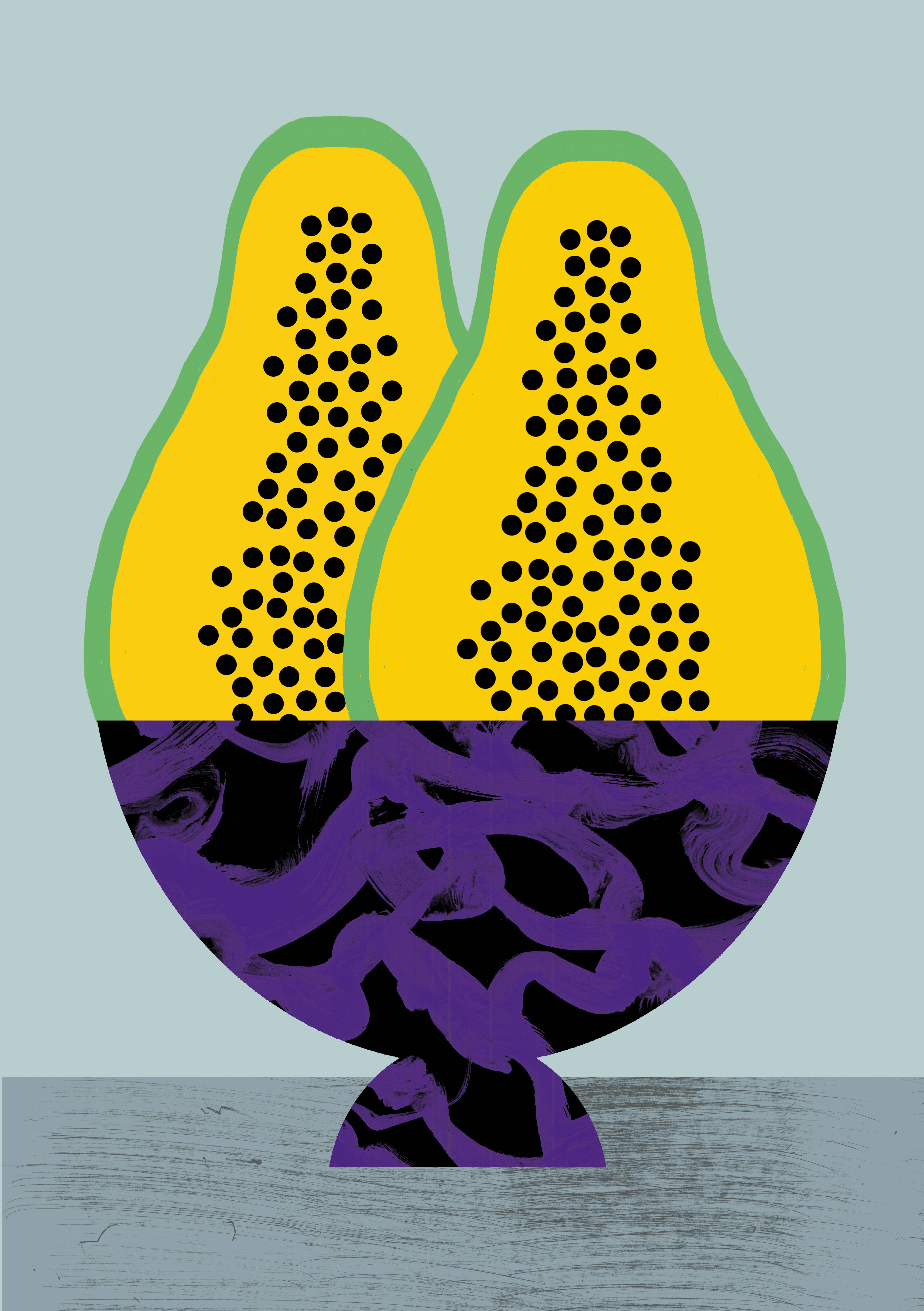 Carolin Löbbert - Wholesale Art Print - Papaya1
