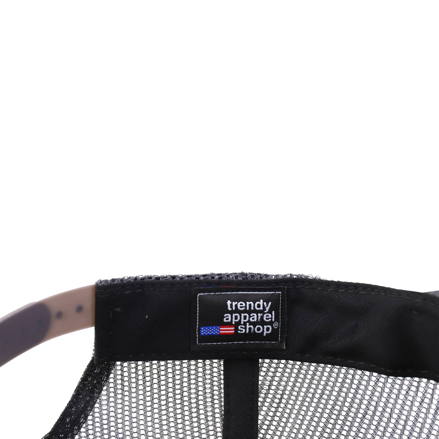 Trendy Apparel Shop - Wholesale Snapback pet - Uniseks - Gemaakt in de VS Gestructureerde platte Snapback Mesh-achterkant met 6 panelen7