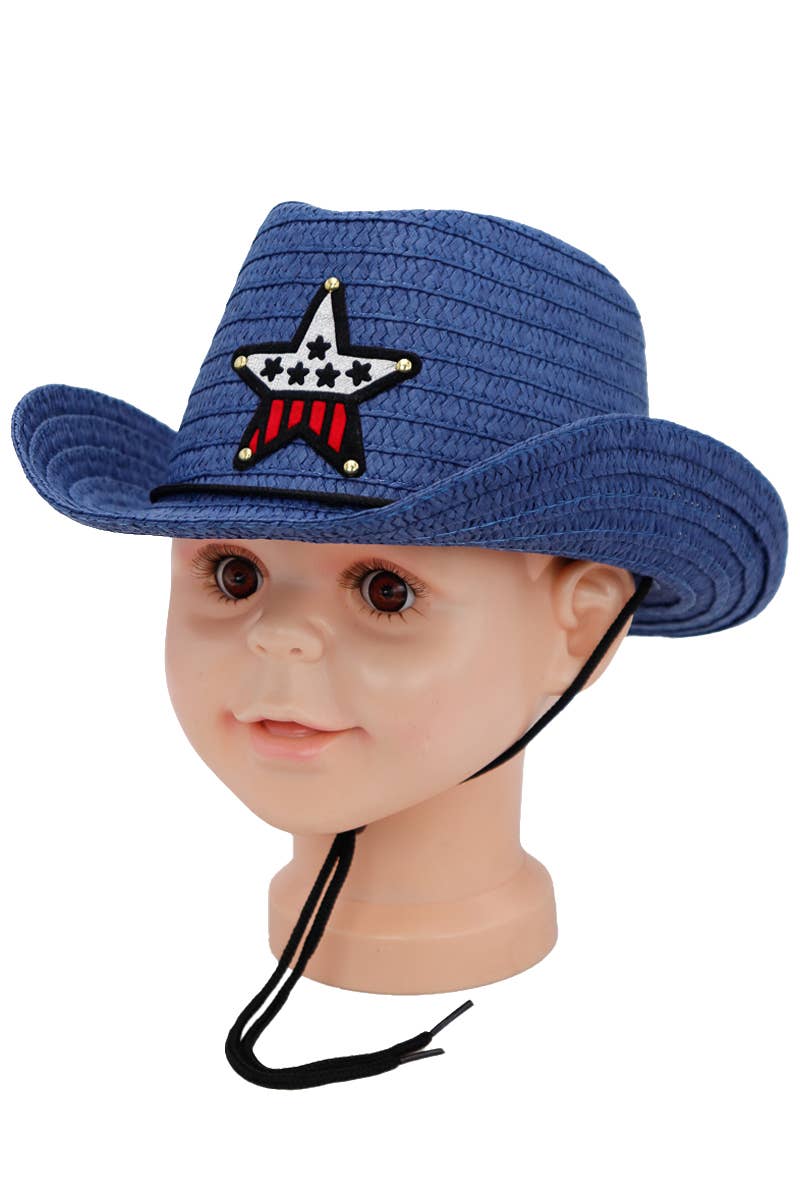 Cap Zone - Wholesale Cowboy Hat - Kids - Kids Western Star Paper Straw Cowboy Hat2