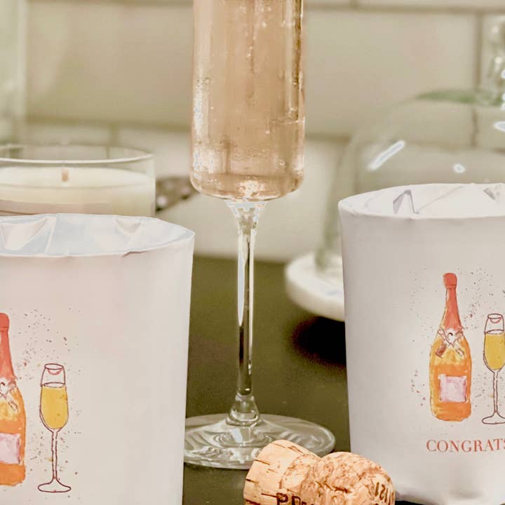 Bungalow South - Wholesale Jar/Filled Candle - "Going to the Chapel" Paper Wrapped 10 oz Soy Candle 1