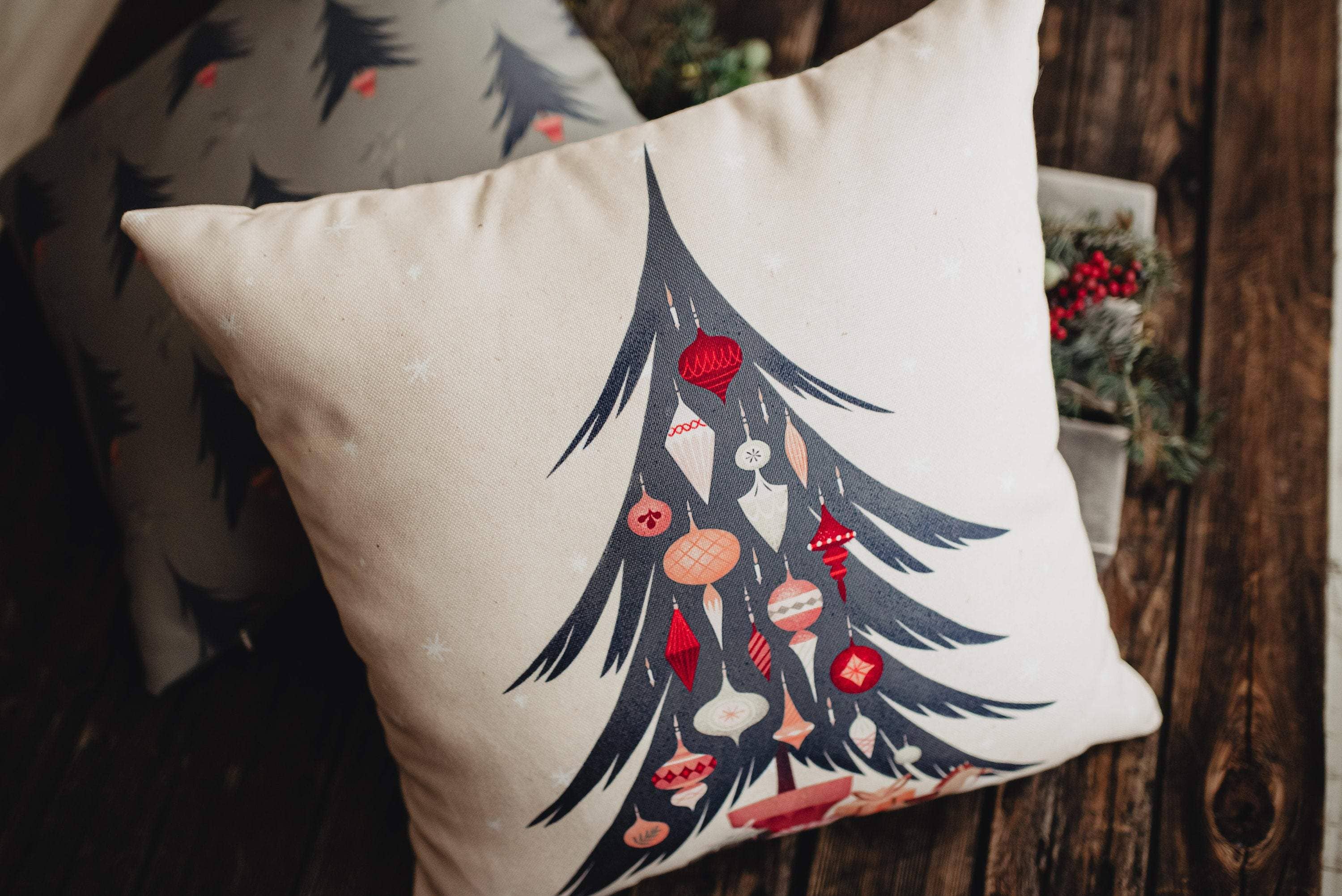 UniikPillows - Wholesale Sierkussensloop - Nordic Christmas Tree Sierkussensloop | Kerstboom | Kerstcadeaus | Kamerdecor | Moeder Cadeau | Aesthetisch kamerdecor | Kamerdecor4