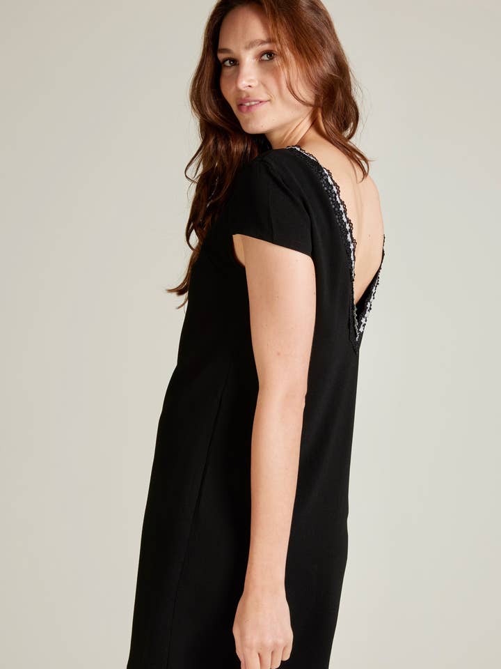 Andy & Lucy - Wholesale Dress - Women's - Royalist - V-back and lace short dress21