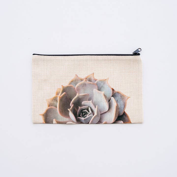 AURE – Großhandel Schmink-/Kosmetiktasche – Saftbeutel mit weißen Rosen, Geschenk zum Vatertag, 4. Juli