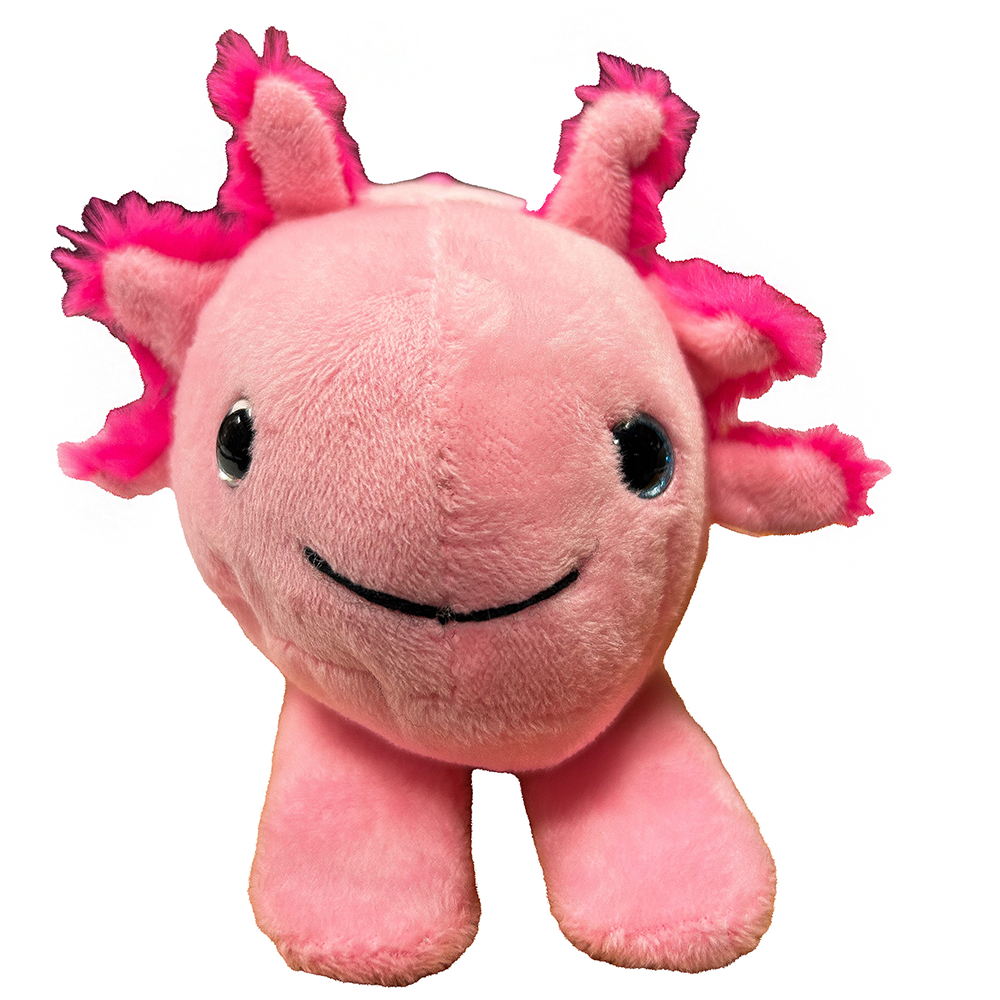 Texas Toy Distribution - Wholesale Stuffed/Plush Toy - Kids & Baby - Axolotl Plush Stuffed Animal with Two Slap Bracelets2