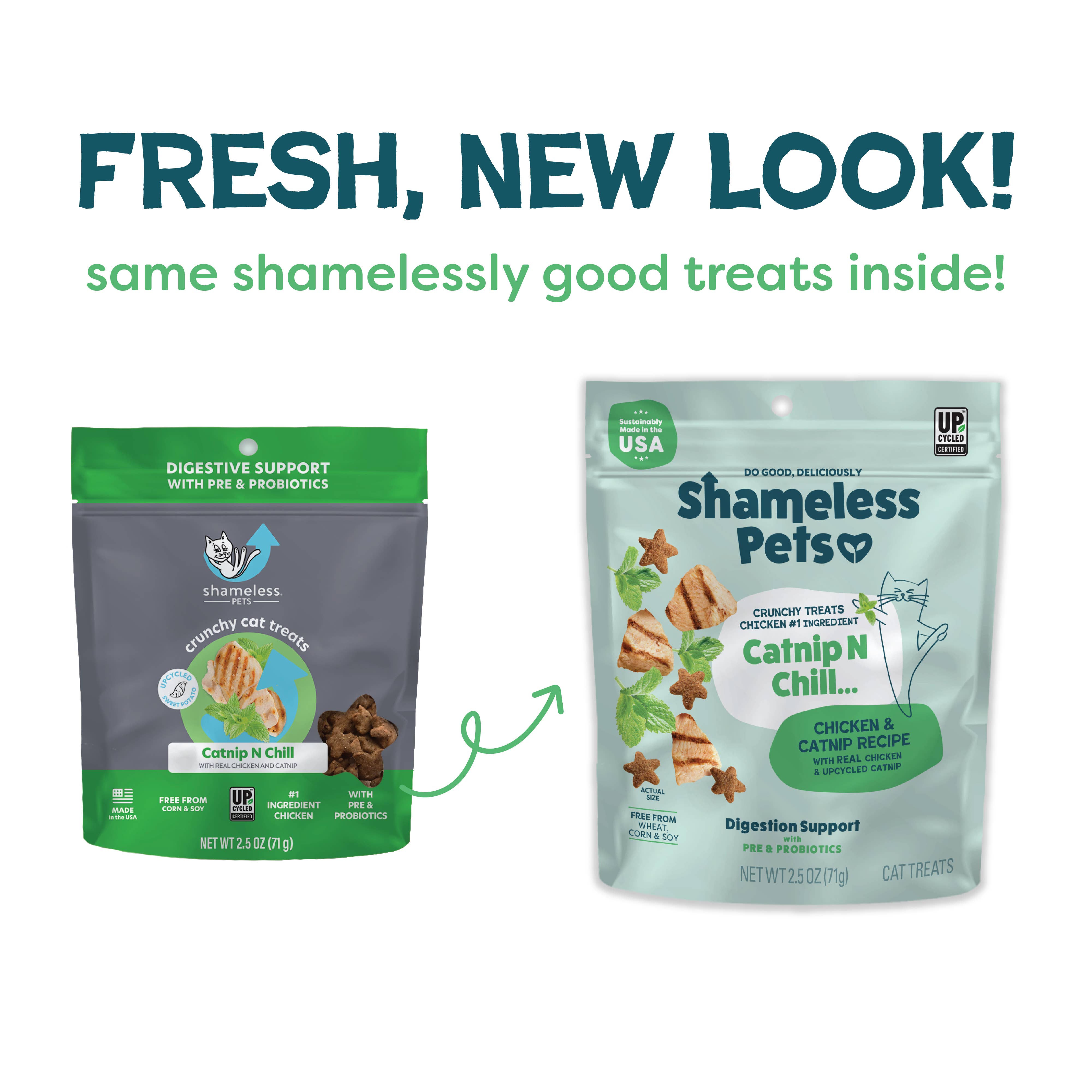 Shameless Pets - Vente Friandises – chat - Friandises Croquantes pour Chats Catnip N Chill - Poulet1