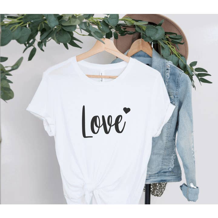 Valentines Shirt, Love Printed Tee, Valentine's Tee for wholesale by Hunter Kouture