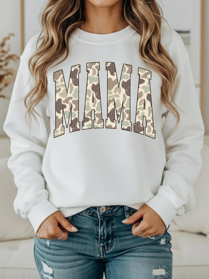 MAMA Camouflage Shirt for wholesale by SAMS Farm Charm