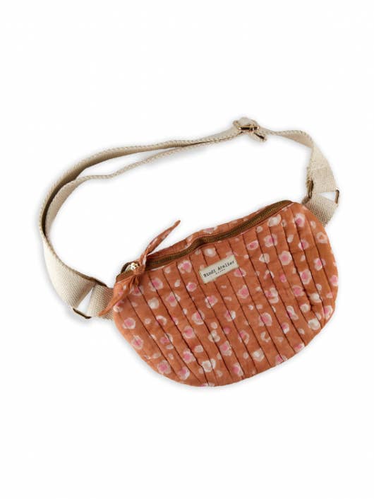 Gewatteerde katoenen heuptas voor volwassenen met blockprint - Bengal voor wholesale door Bindi Atelier