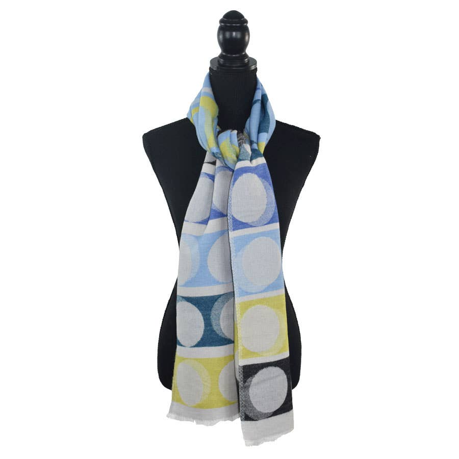 Dupatta Designs - Venta al por mayor Bufanda - Mujer - Bufanda Abacus Colorblock Dot1