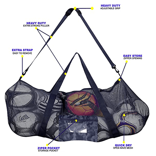 Athllete - Venta al por mayor Bolsa de deporte - Unisex - Bolsa Athllete para balones de fútbol extra grande y resistente (34 x 24 pulgadas)7