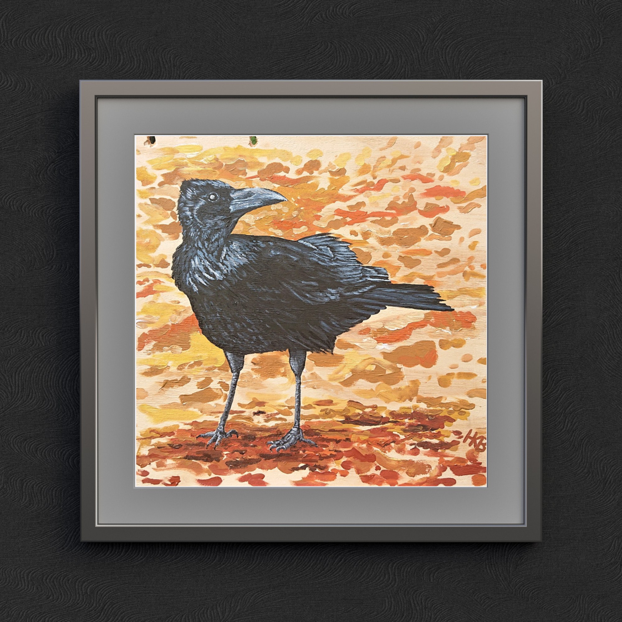 Hannah Kate Makes - Wholesale Art Print - Brandon Crow Art Print - Square - Autumn & Halloween10
