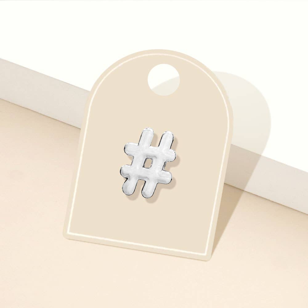 Sensibling Corp. - Venta al por mayor Broches - Broche de Solapa Mini con Hashtag de Metal0