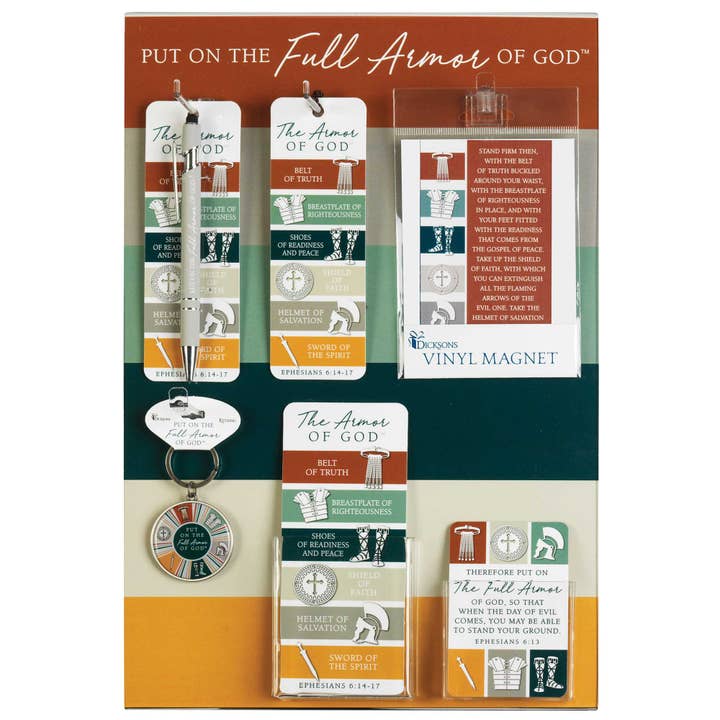Dicksons - Wholesale Retailer Display - Paper & Novelty - Board&Assortment Full Armor Of God