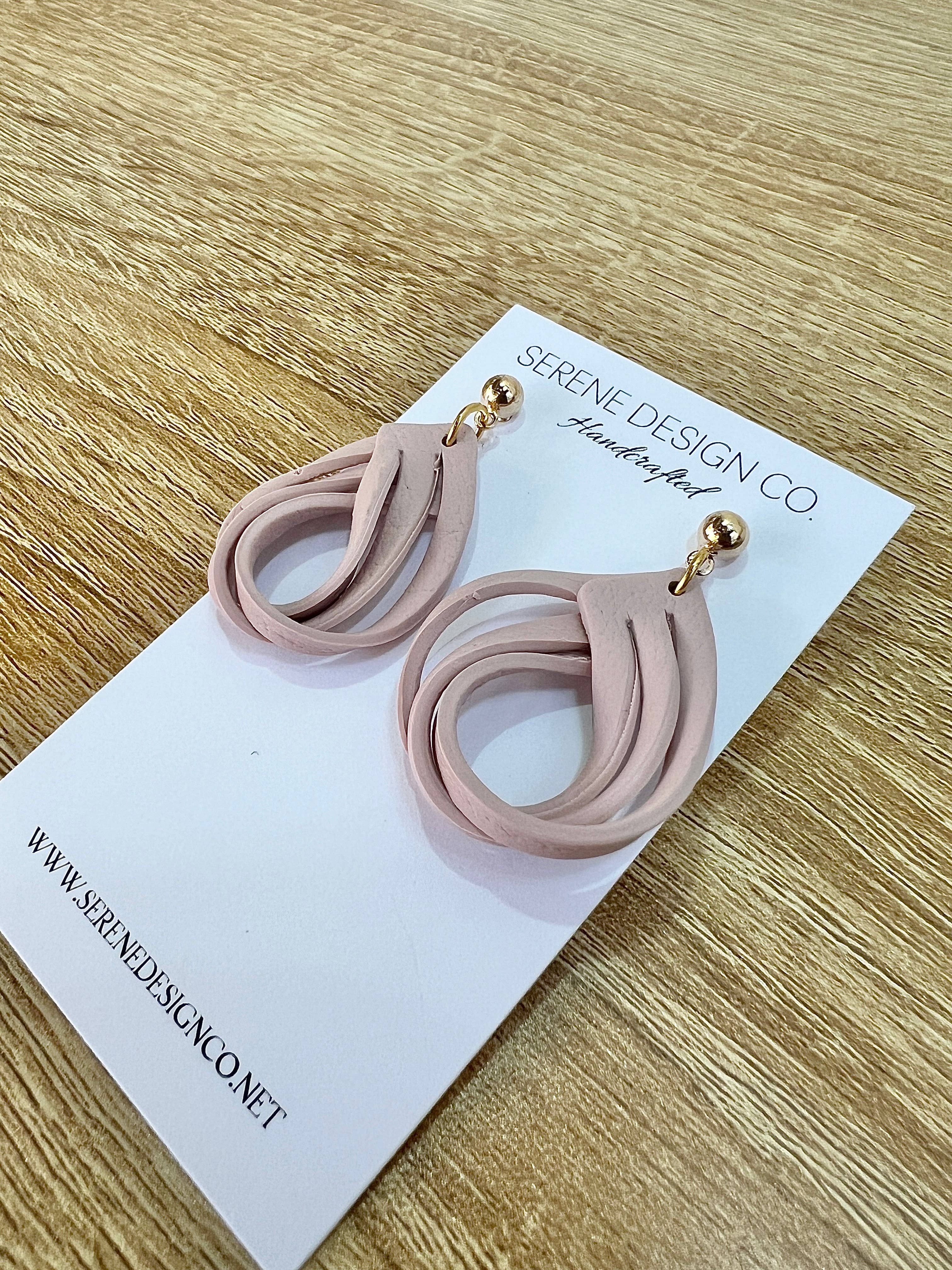 Serene Design Co. - Wholesale Dangle Earrings - Leather Dupe Loop Earrings7