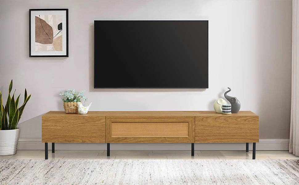 39F Inc. - Wholesale Cabinet - TV Stand for TVs up to 80'' , Modern Farmhouse Media Console16