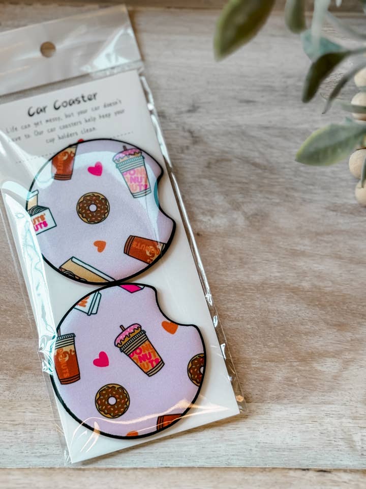 Posavasos para coche de Dunkin’ Donuts para venta al por mayor de Raising Hale Designs