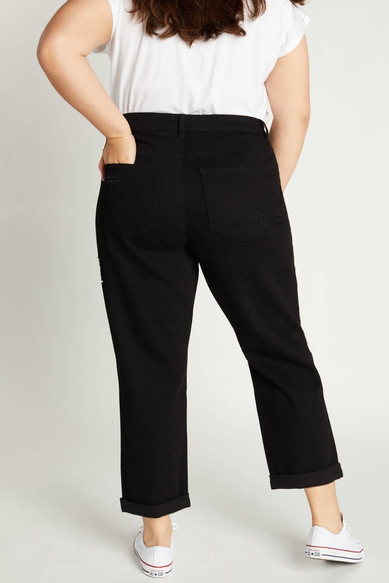BLACK PRE PACK Plus Size 90's Boyfriend Jeans EP3441XL  for wholesale on Faire5