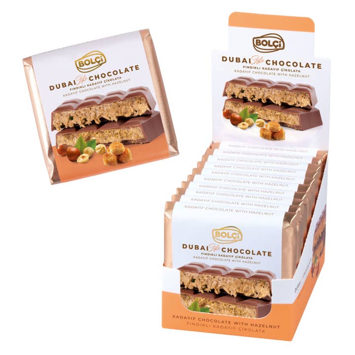 CENTRO DOLCE FRIULI - Wholesale Chocolate Bar - Dubai hazelnut chocolate - expo - 100 g